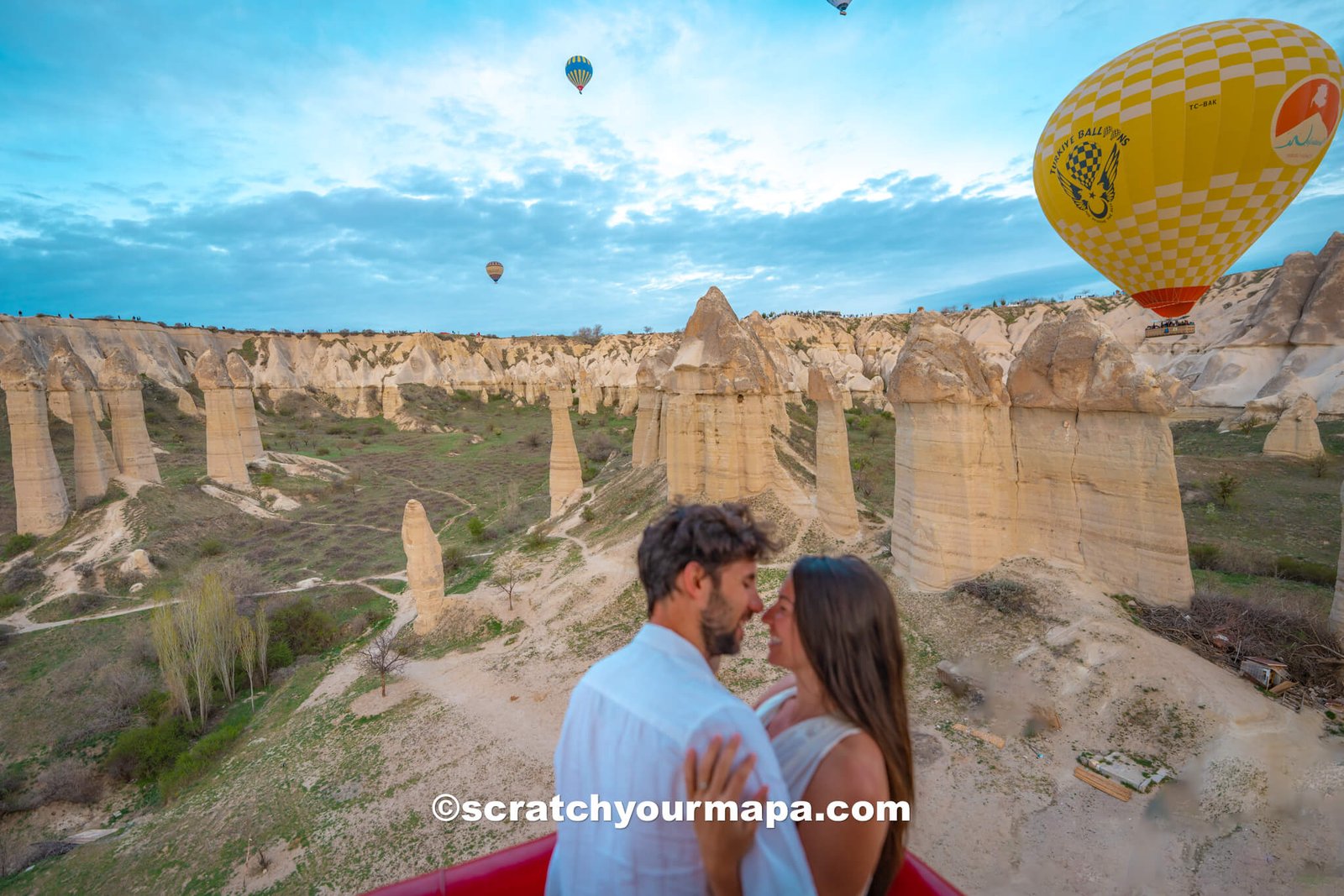 Cappadocia hot air balloon ride over fairy chimneys