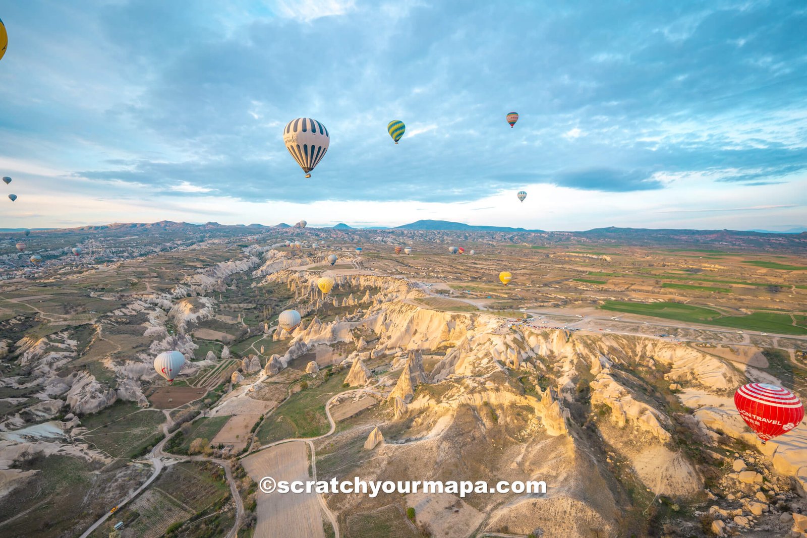 Cappadocia hot air balloon ride over fairy chimneys