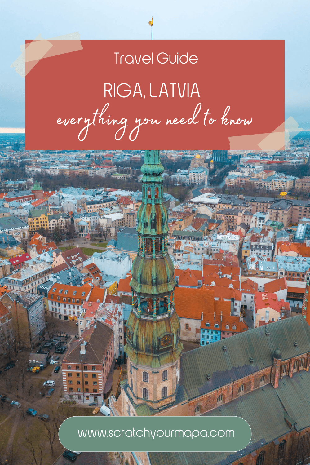 Riga travel guide pin