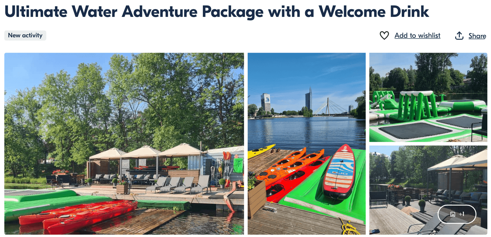 water adventure in Riga in summer