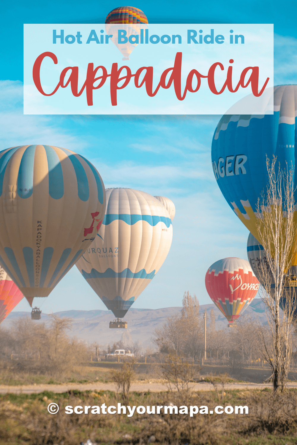 Cappadocia hot air balloon ride over fairy chimneys