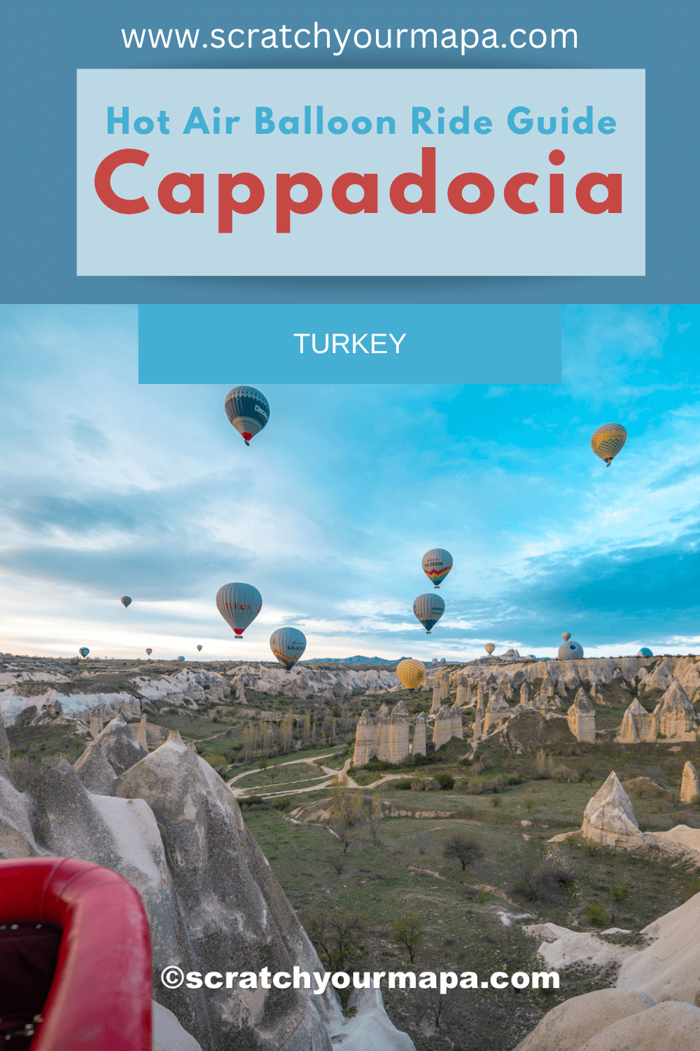 Cappadocia hot air balloon ride over fairy chimneys