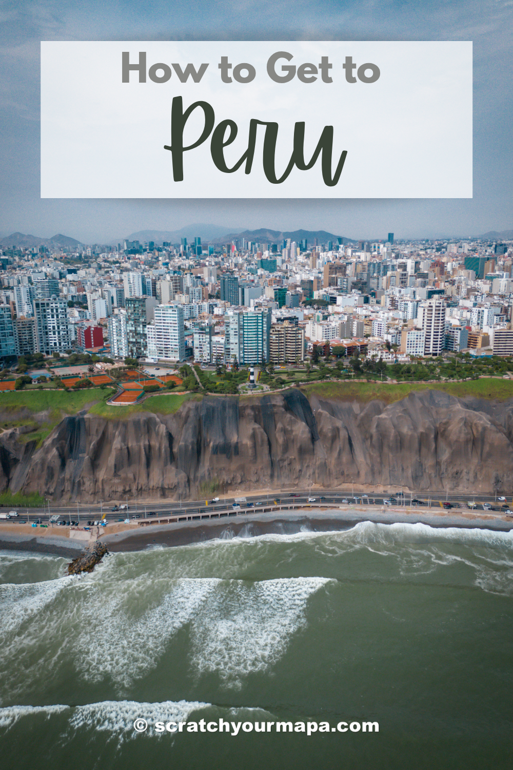 how to get to Peru travel guide pin