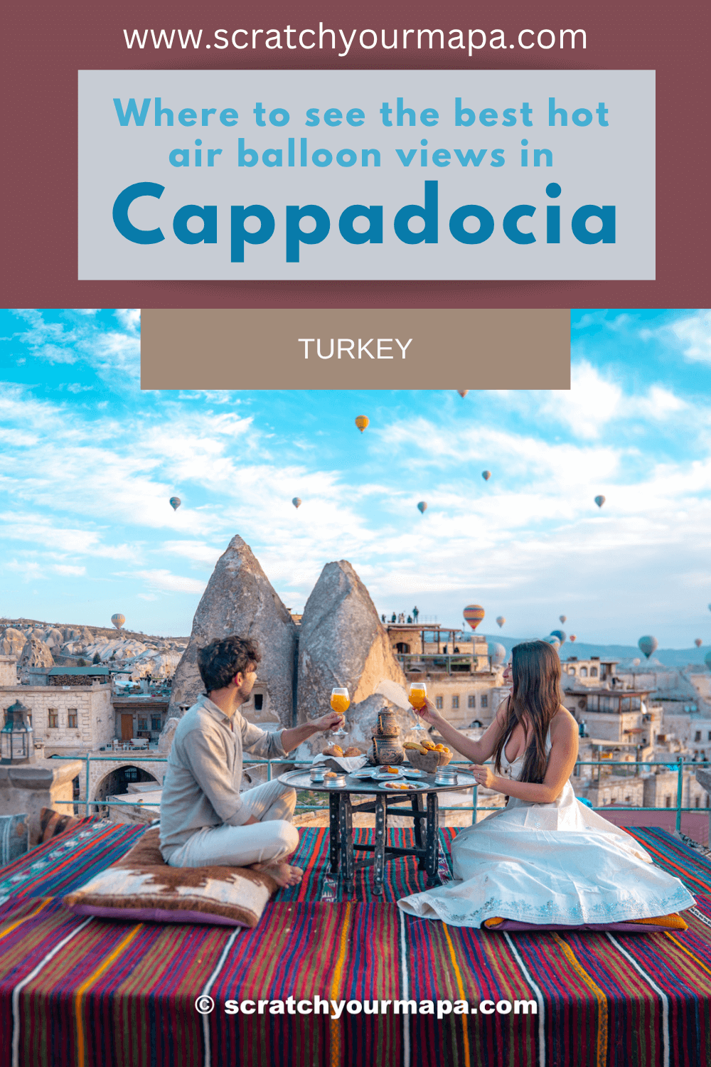 the best places to see hot air balloon views in Cappadocia