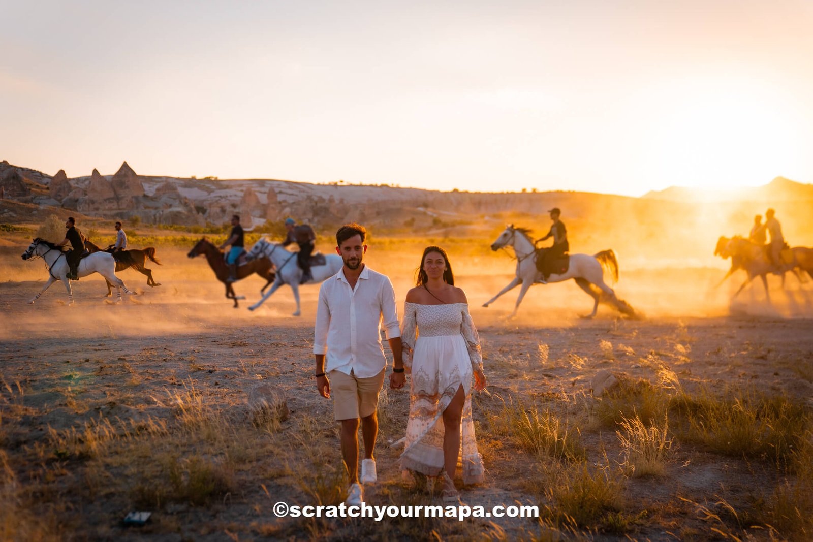 the best sunset spots in Cappadocia - unique photo shoots with horses