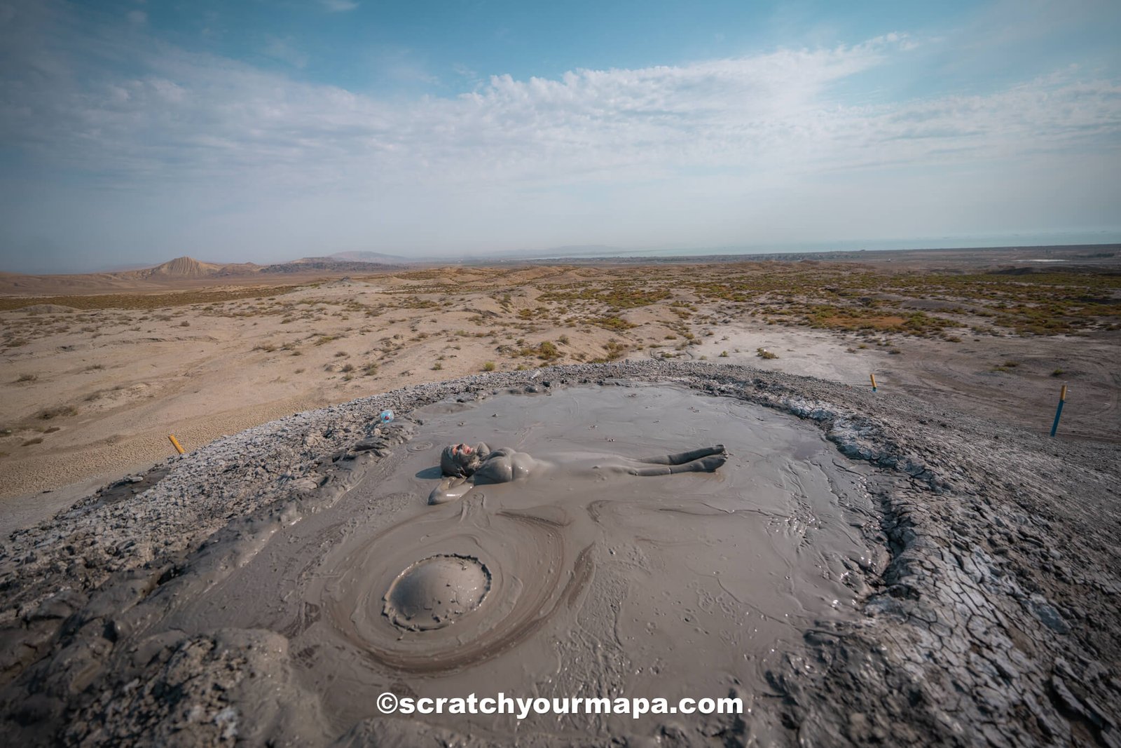 Gobustan mud volcanoes, Azerbaijan