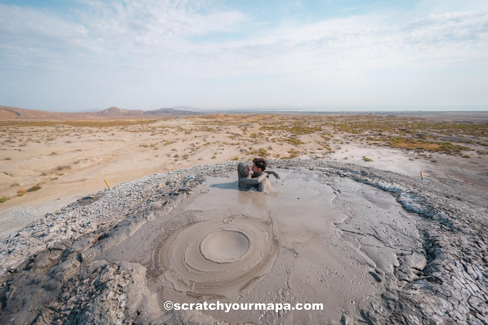 Gobustan mud volcanoes, Azerbaijan