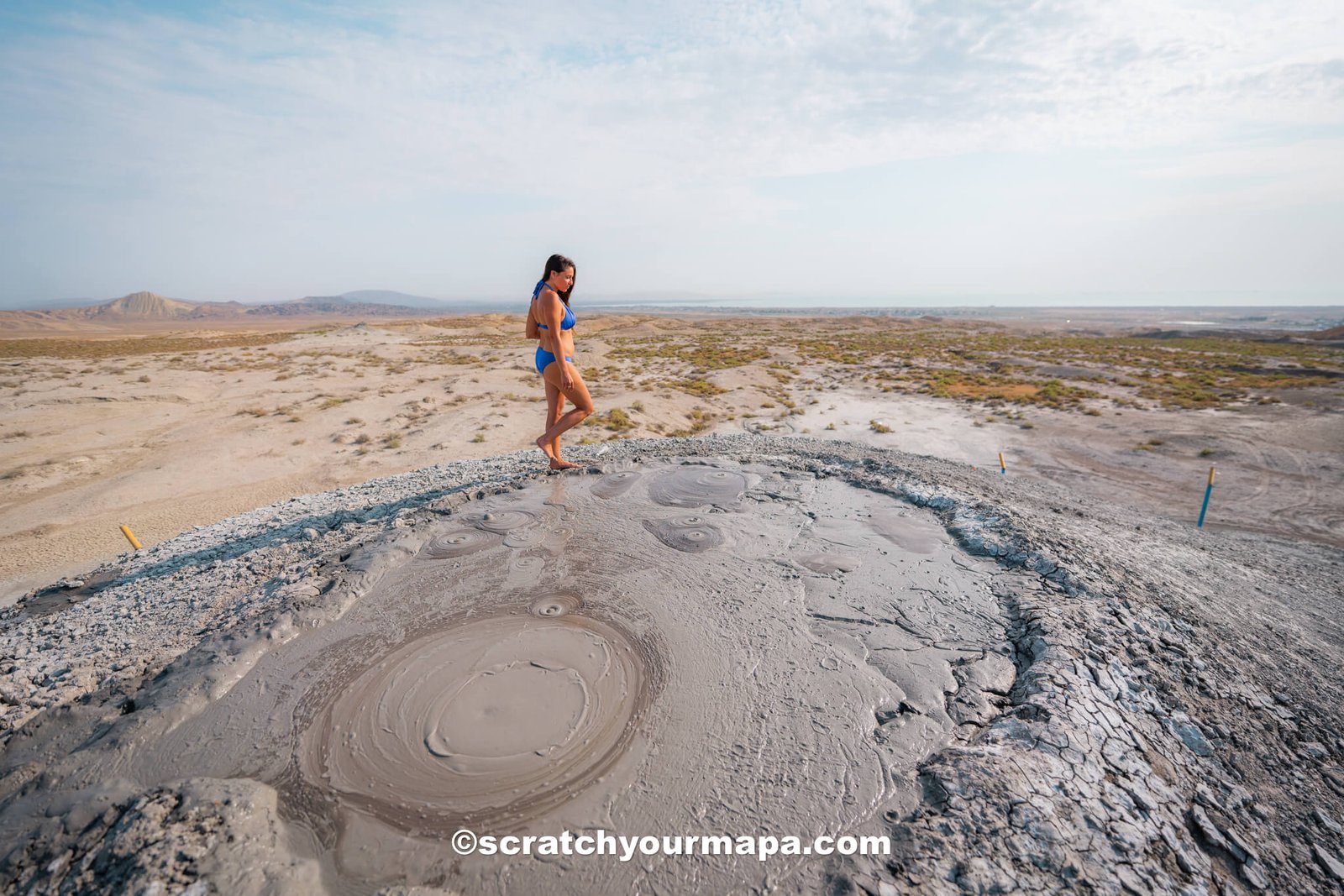 Gobustan mud volcanoes, Azerbaijan