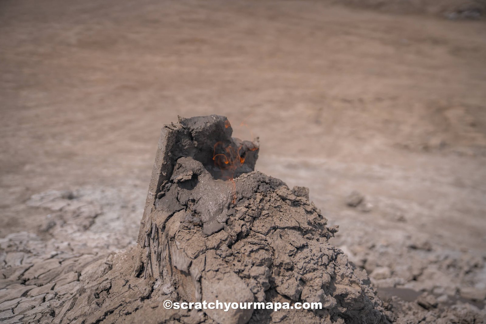 Gobustan mud volcanoes, Azerbaijan