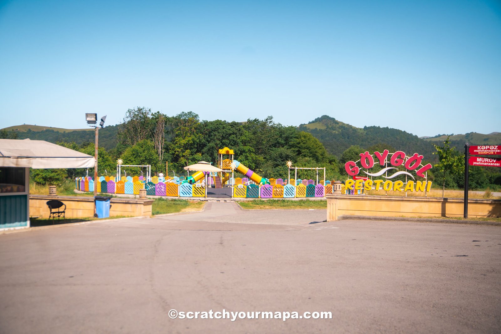 playground at Goygola National Park in Azerbaijan