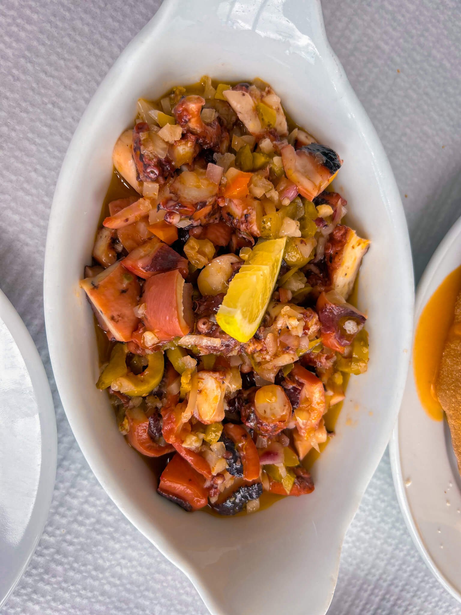 seafood salad - Marisqueria Sabores Do Atlantico - Terceira, Azores food guide