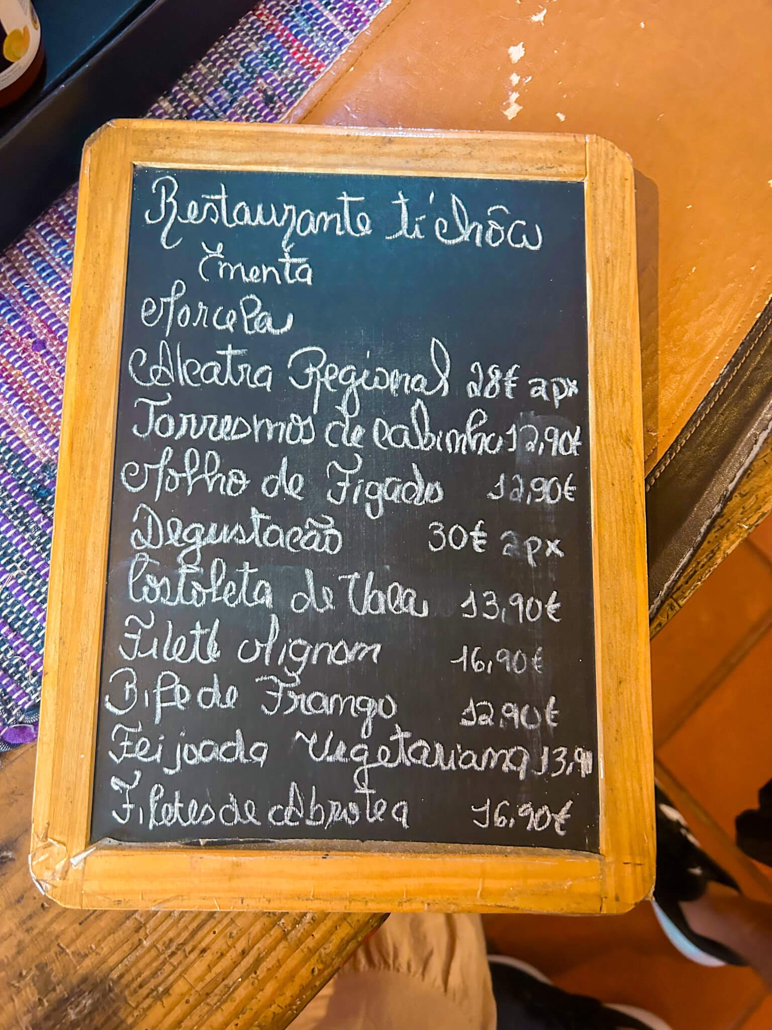 restaurant menu in Terceira - Terceira, Azores food guide