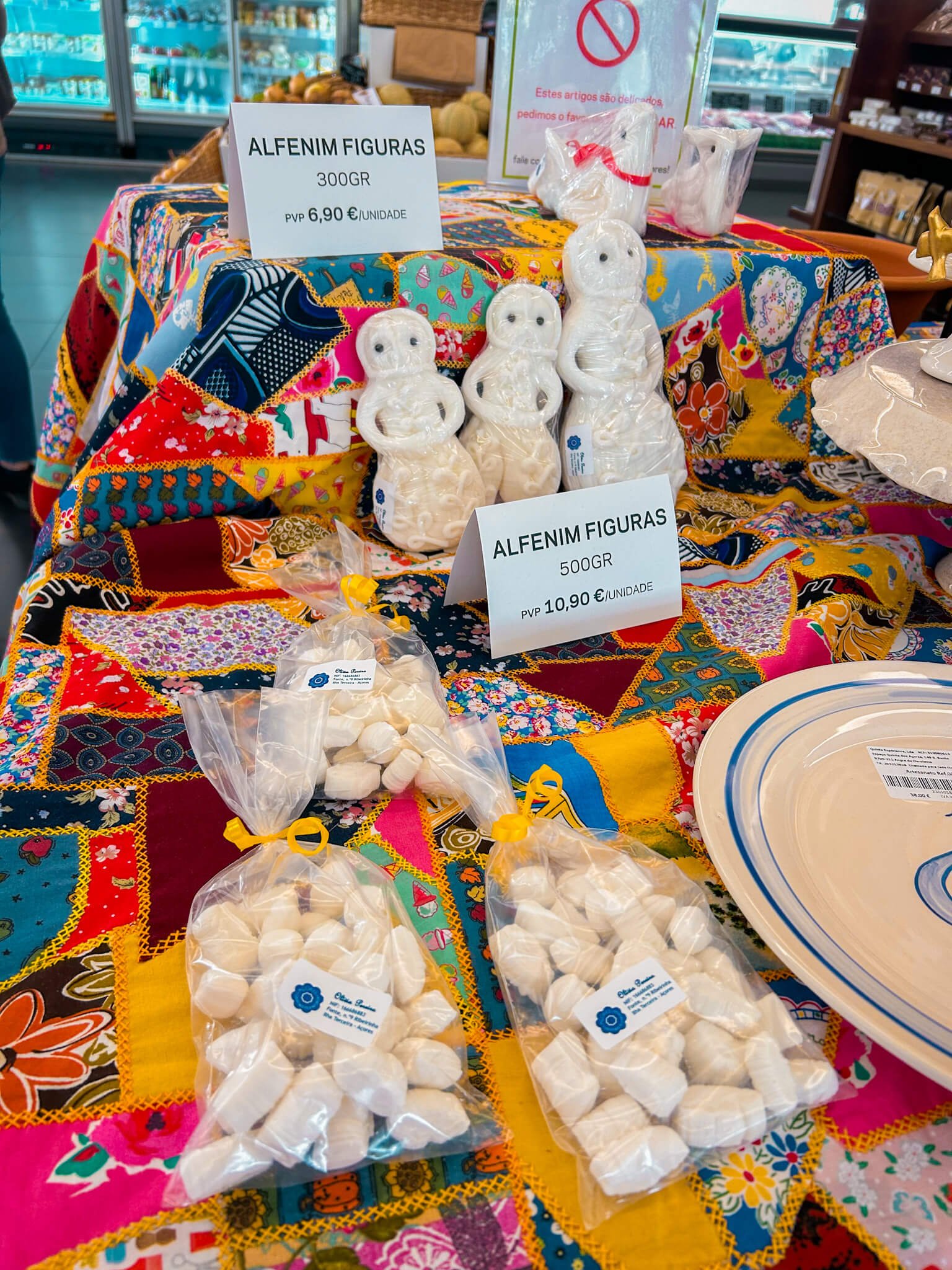 Alfenim traditional sweets - Terceira Azores food guide