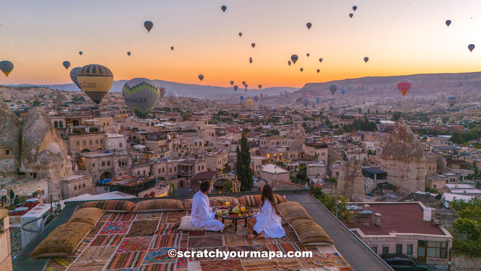 hot air balloons in Cappadocia - best photo spots in Cappadocia, Turkey