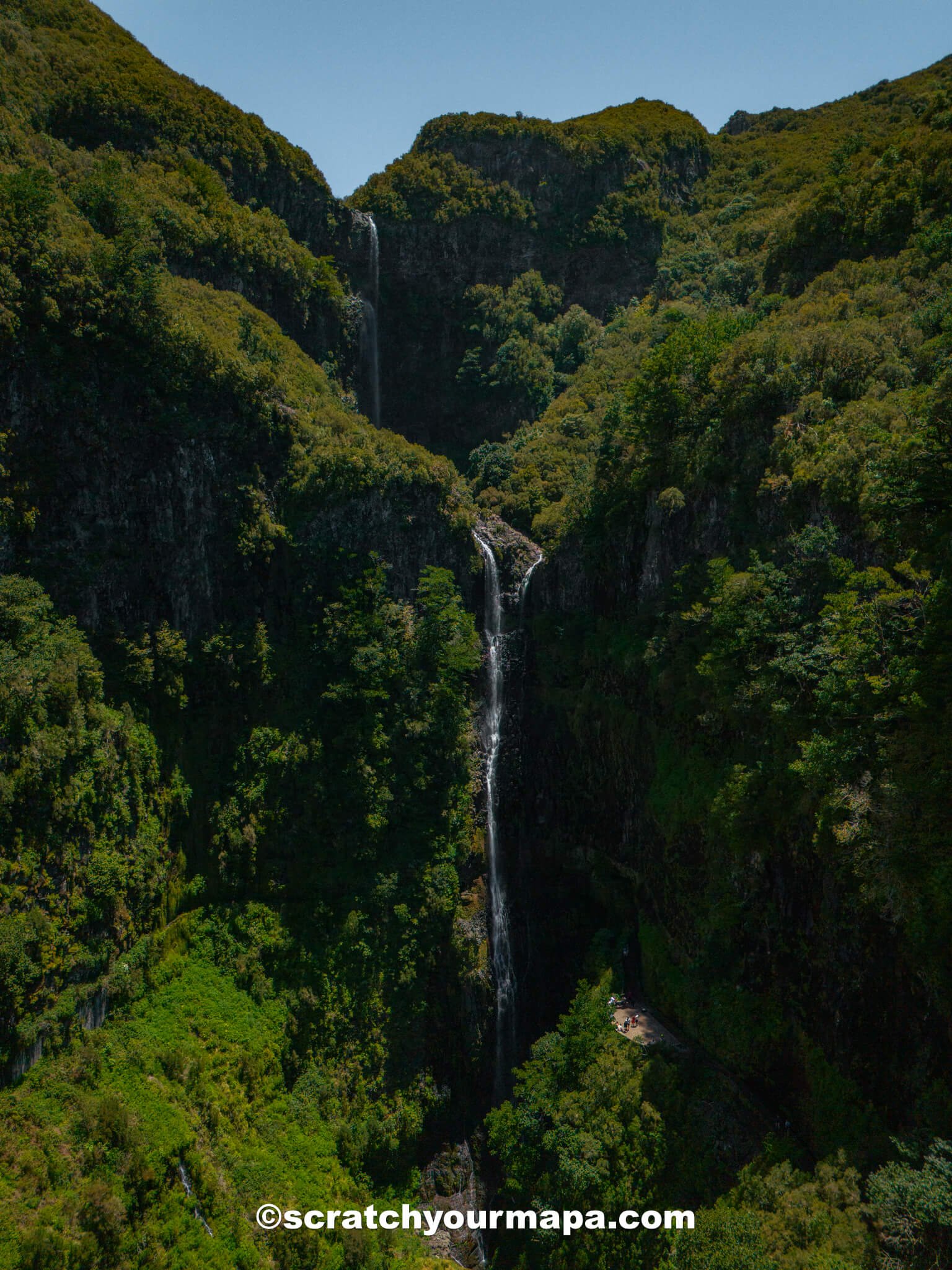 Risco Waterfall - best waterfalls in Madeira