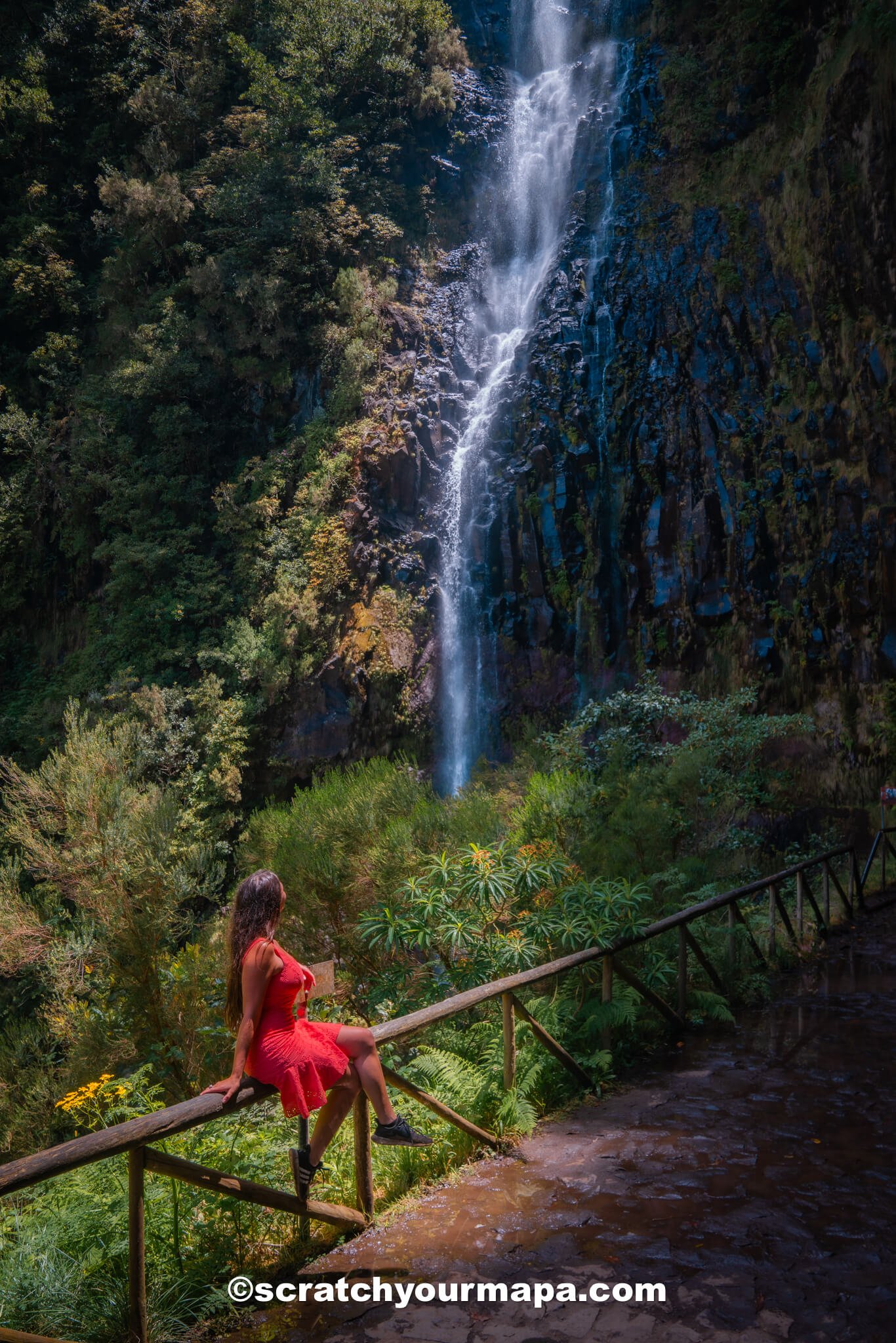Risco Waterfall - best waterfalls in Madeira