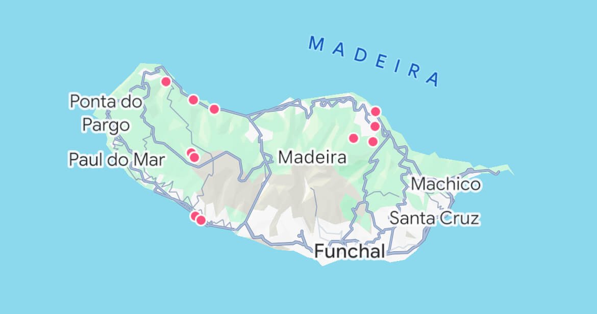 where are the best waterfalls in Madeira