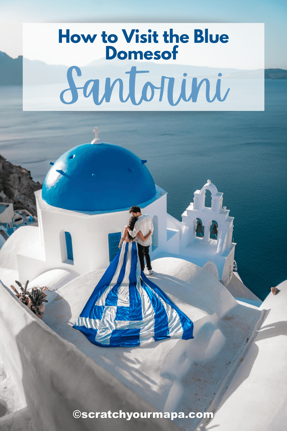 the blue domes in Santorini travel guide