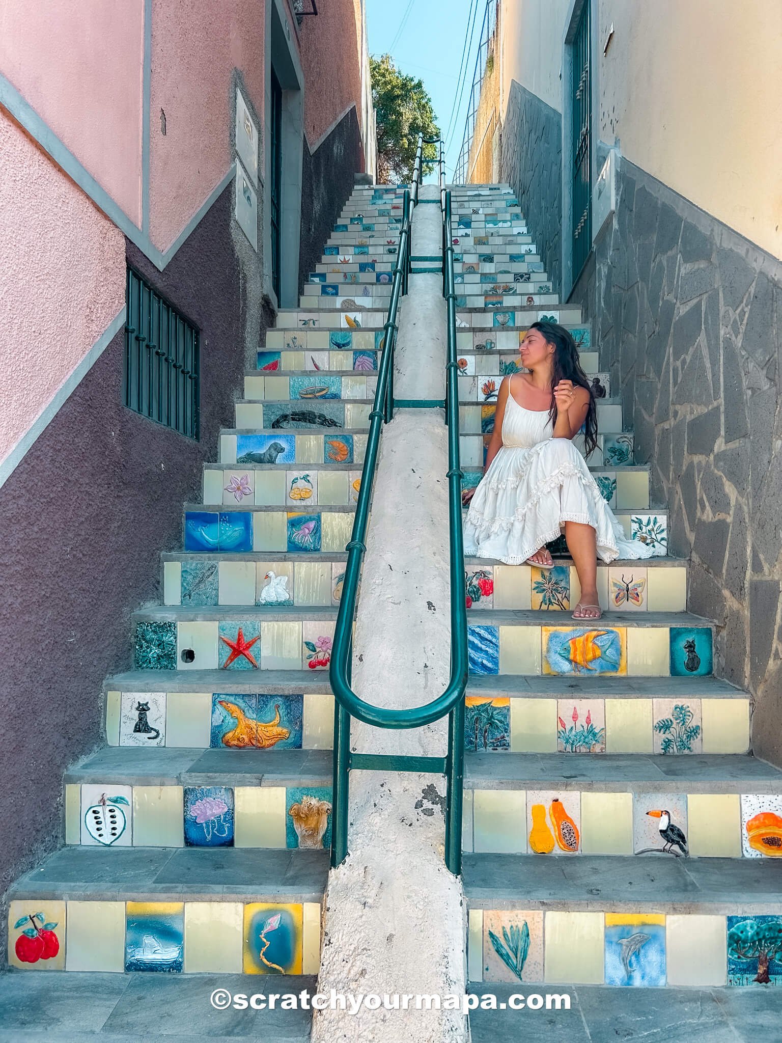 stairs in Camara de Lobos - best photo spots in Madeira