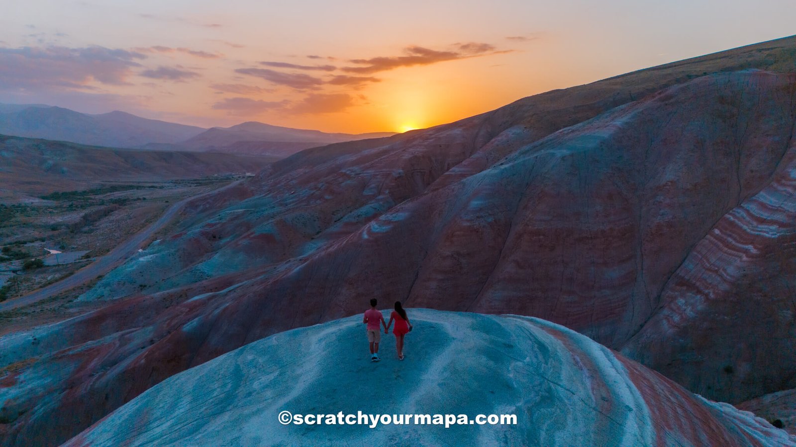 Candy Cane Mountains in Azerbaijan