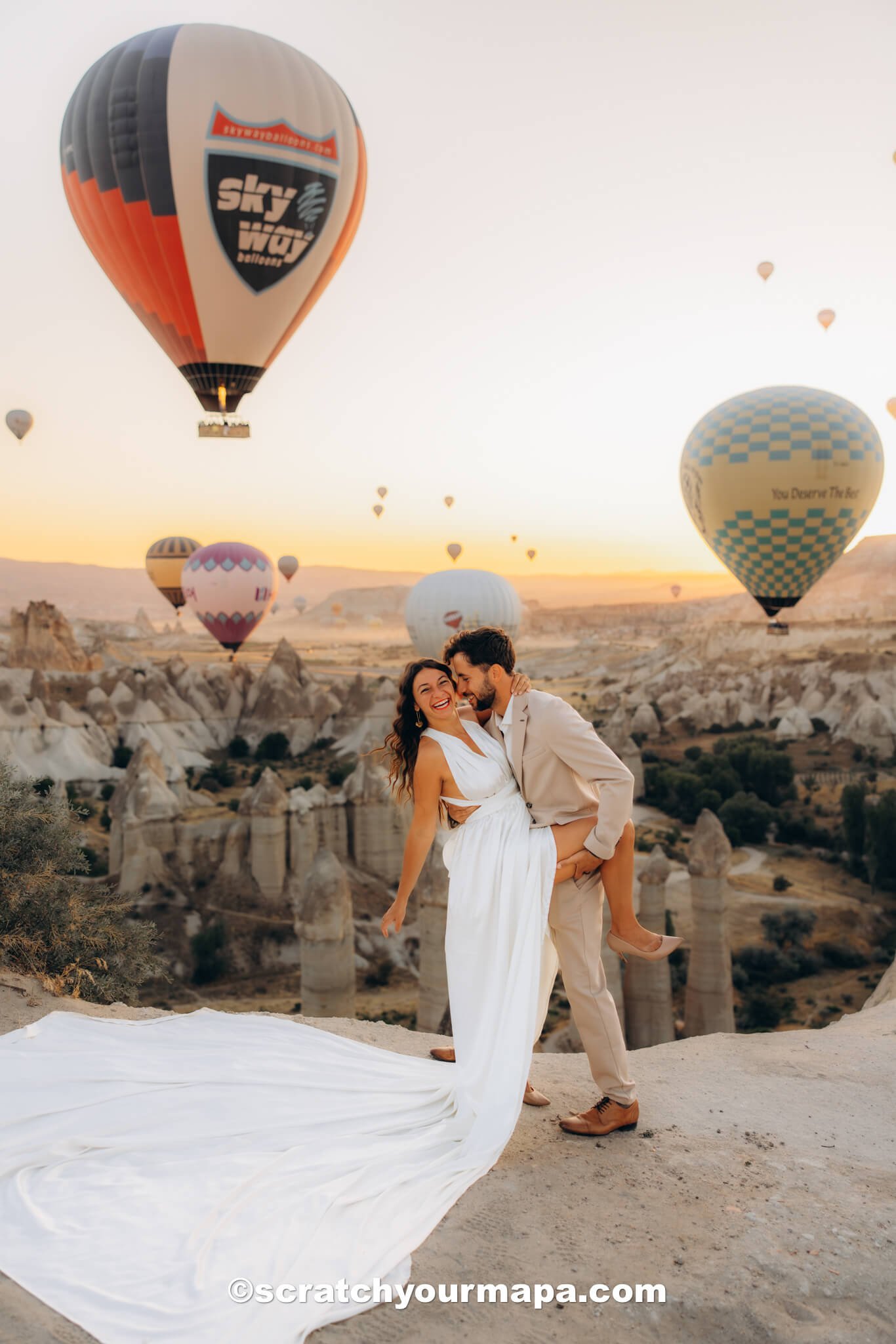 unique activities in Cappadocia - hot air balloon photoshoot
