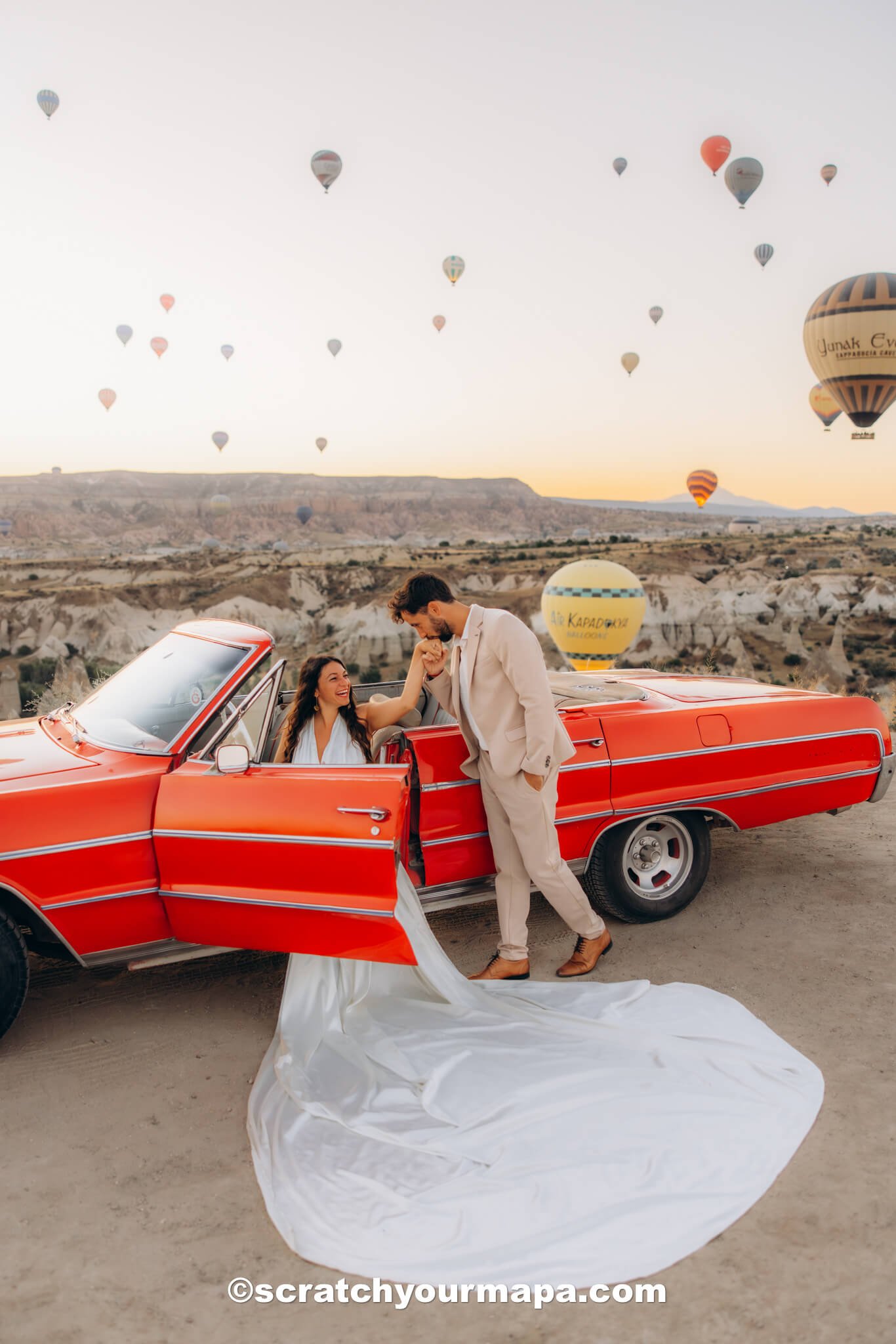 classic car photoshoot in Cappadocia