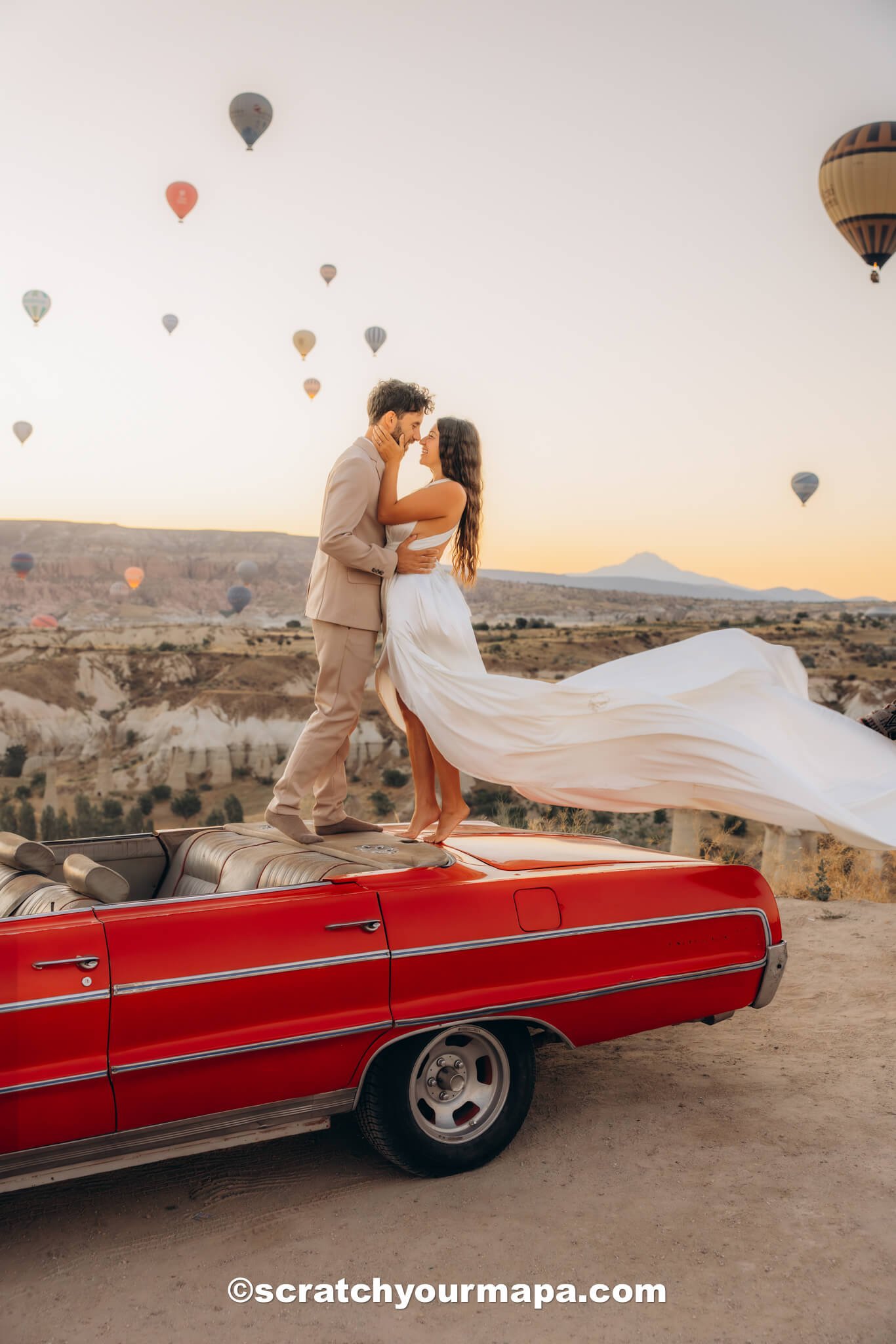 classic car photo shoot - Cappadocia, Turkey travel guide