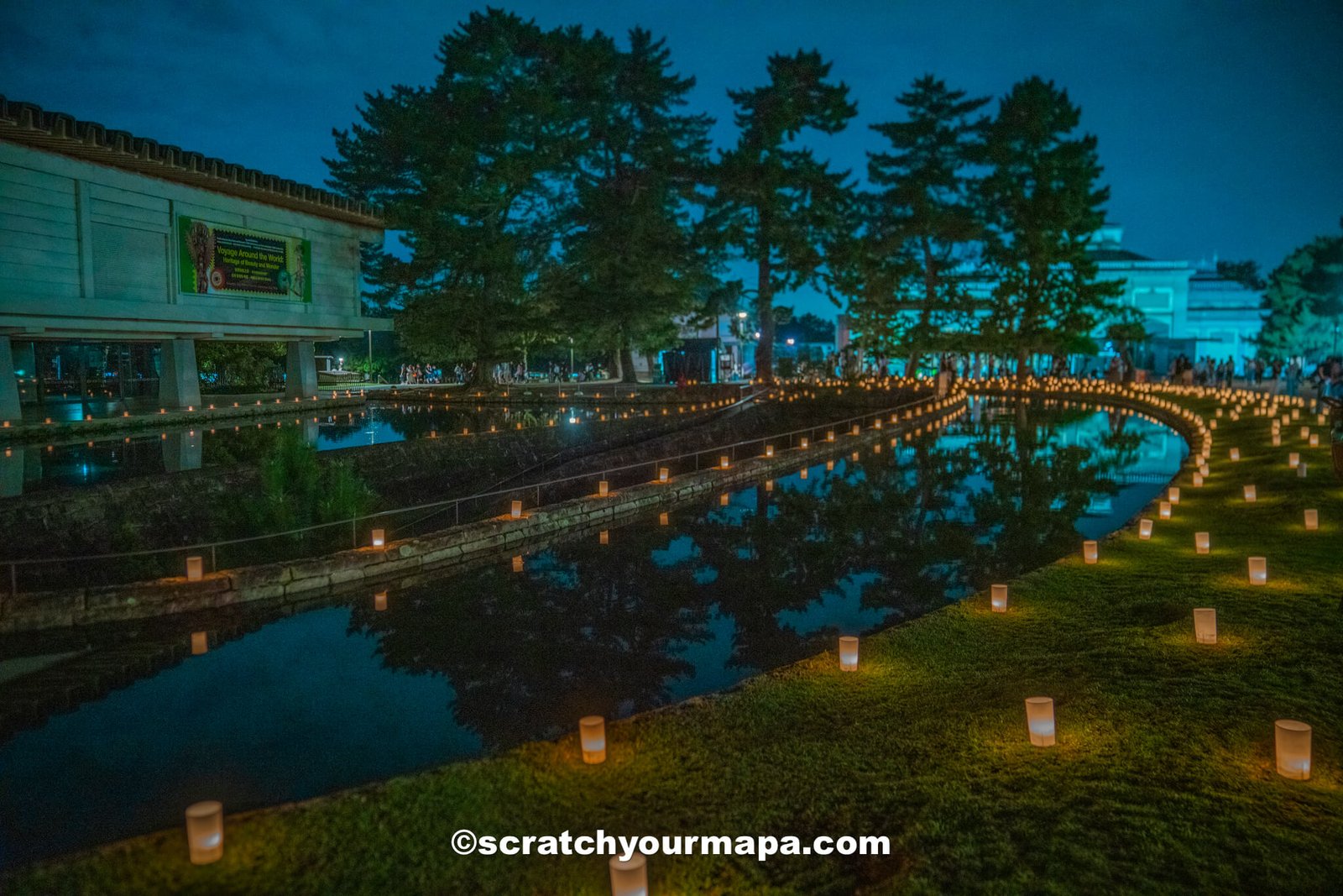 fields of candles at Nara Tokae Festival