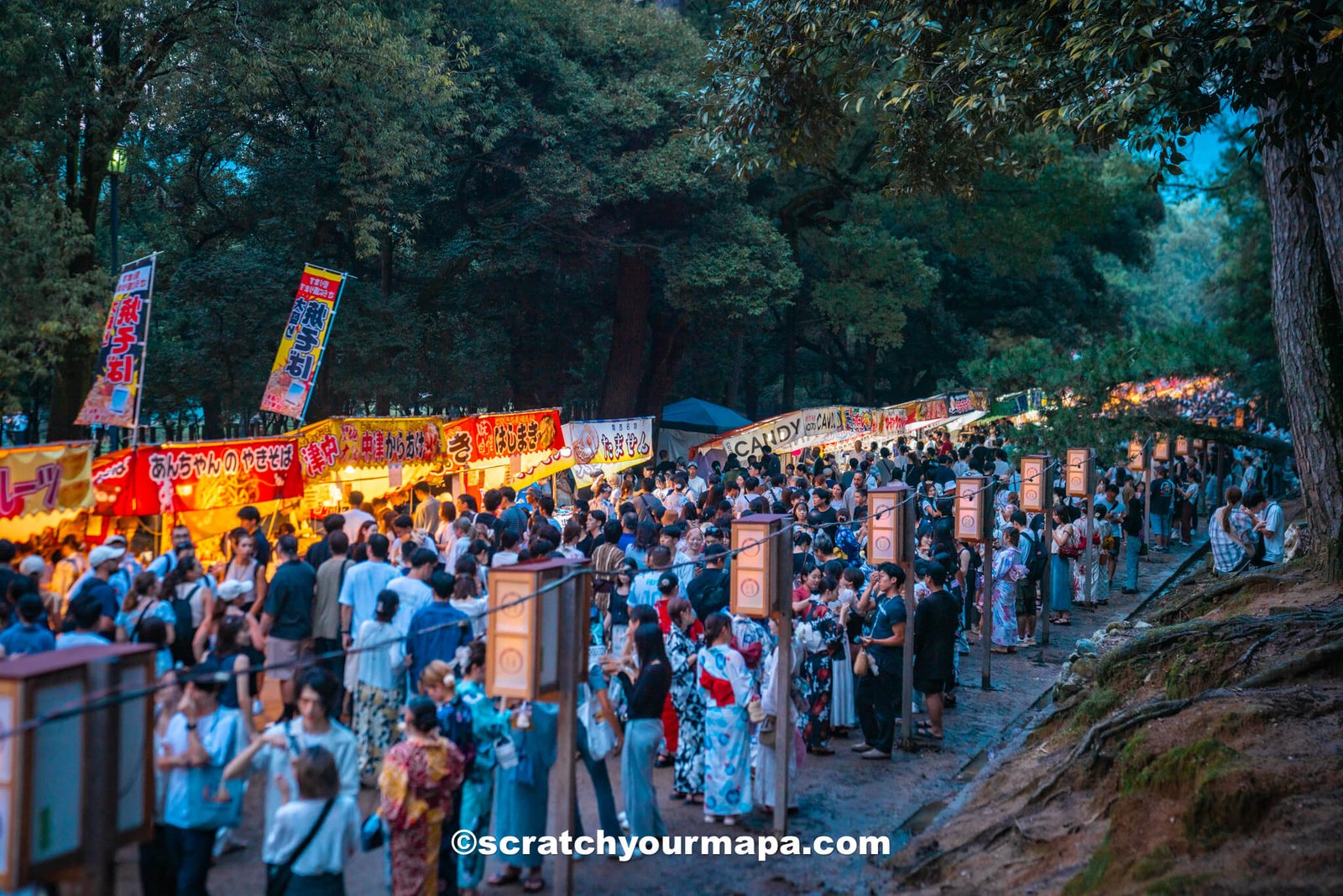 food at the Nara lantern festival