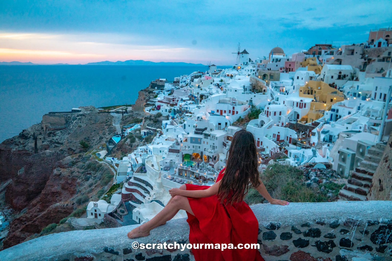 Oia Castle in Santorini