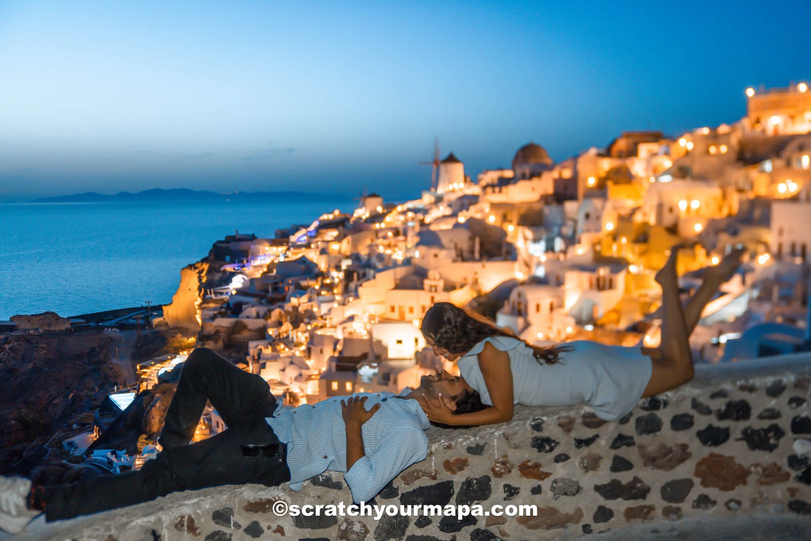 sunset at Oia Castle - ultimate Santorini activities guide