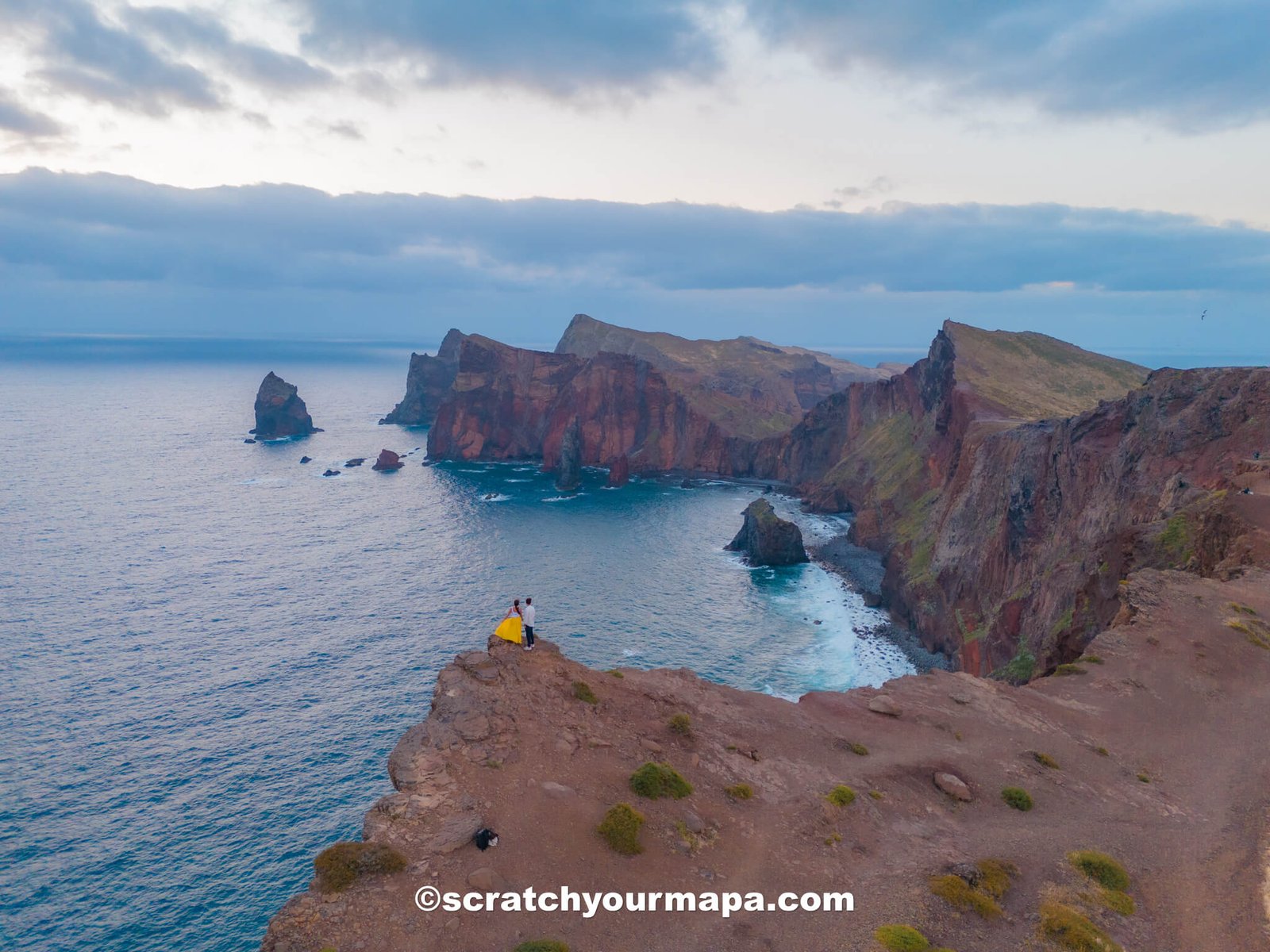 drone shot of Madeira
