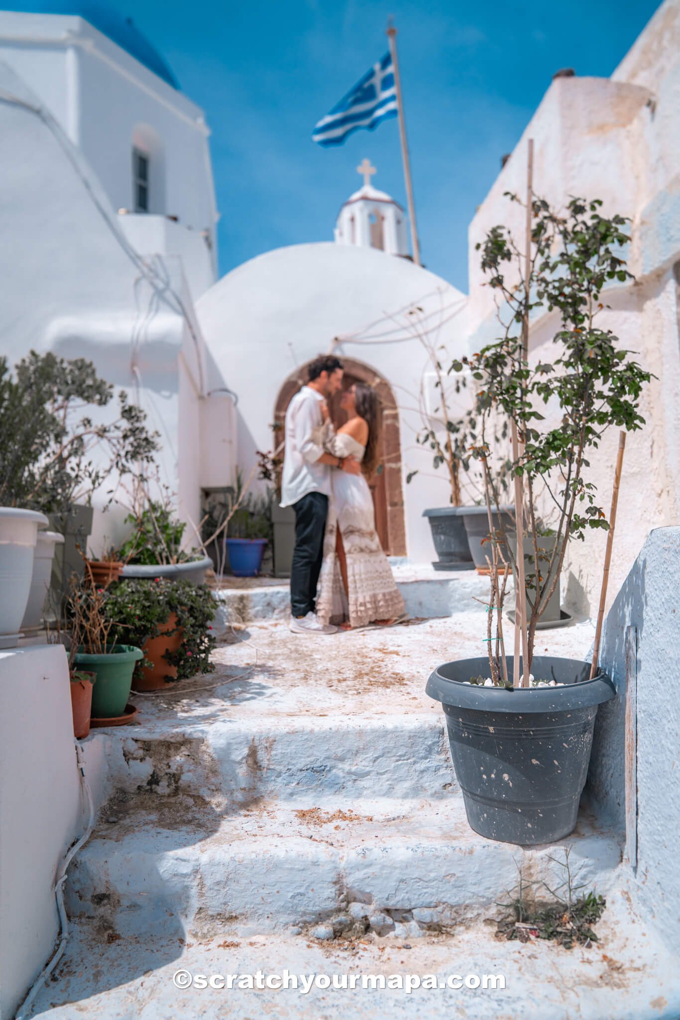 how to get around Santorini, Greece