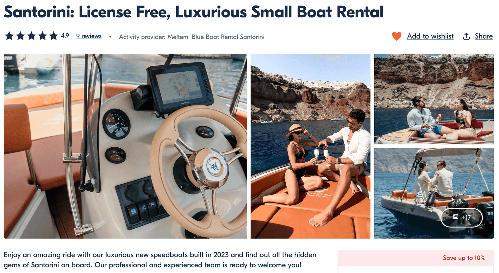 boat charter - ultimate Santorini activities guide