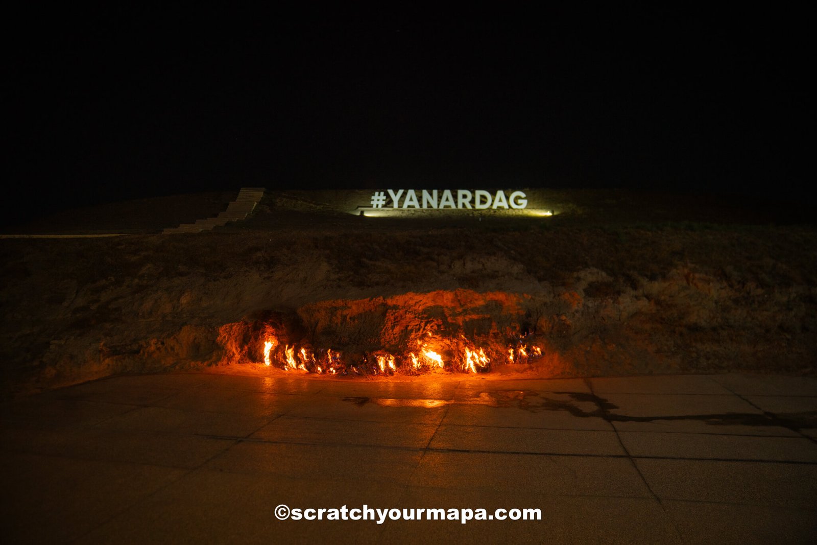 Yanar Dag - best places to visit in Azerbaijan