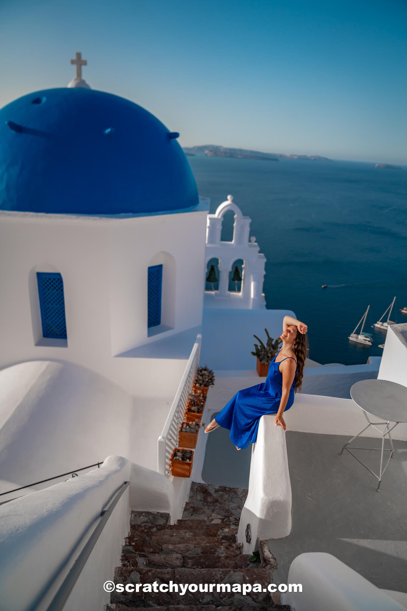 blue domes - best photo spots in Santorini