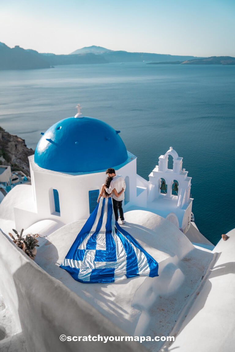 blue domes of Santorini guide