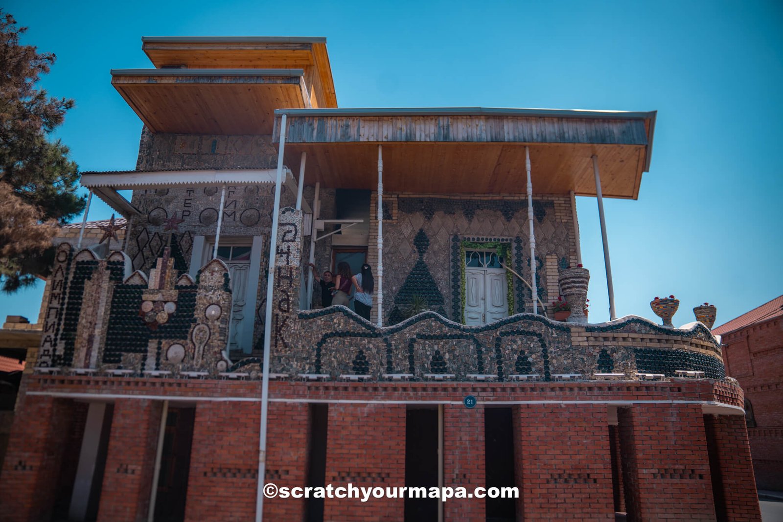 house of recycled bottles - best places to visit in Azerbaijan