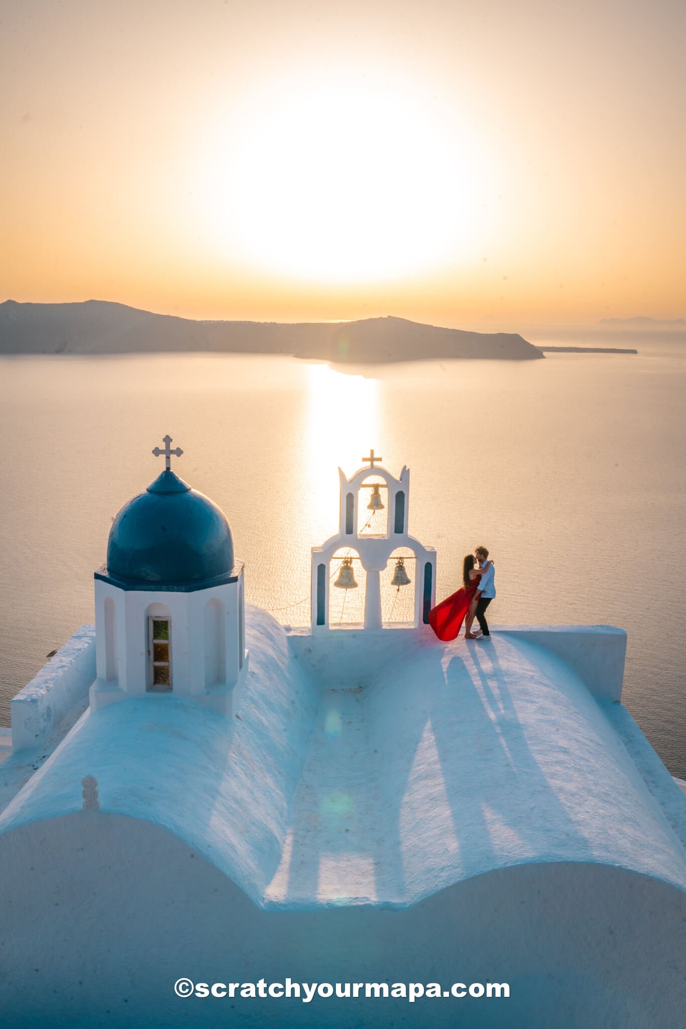 cute churches  in Santorini