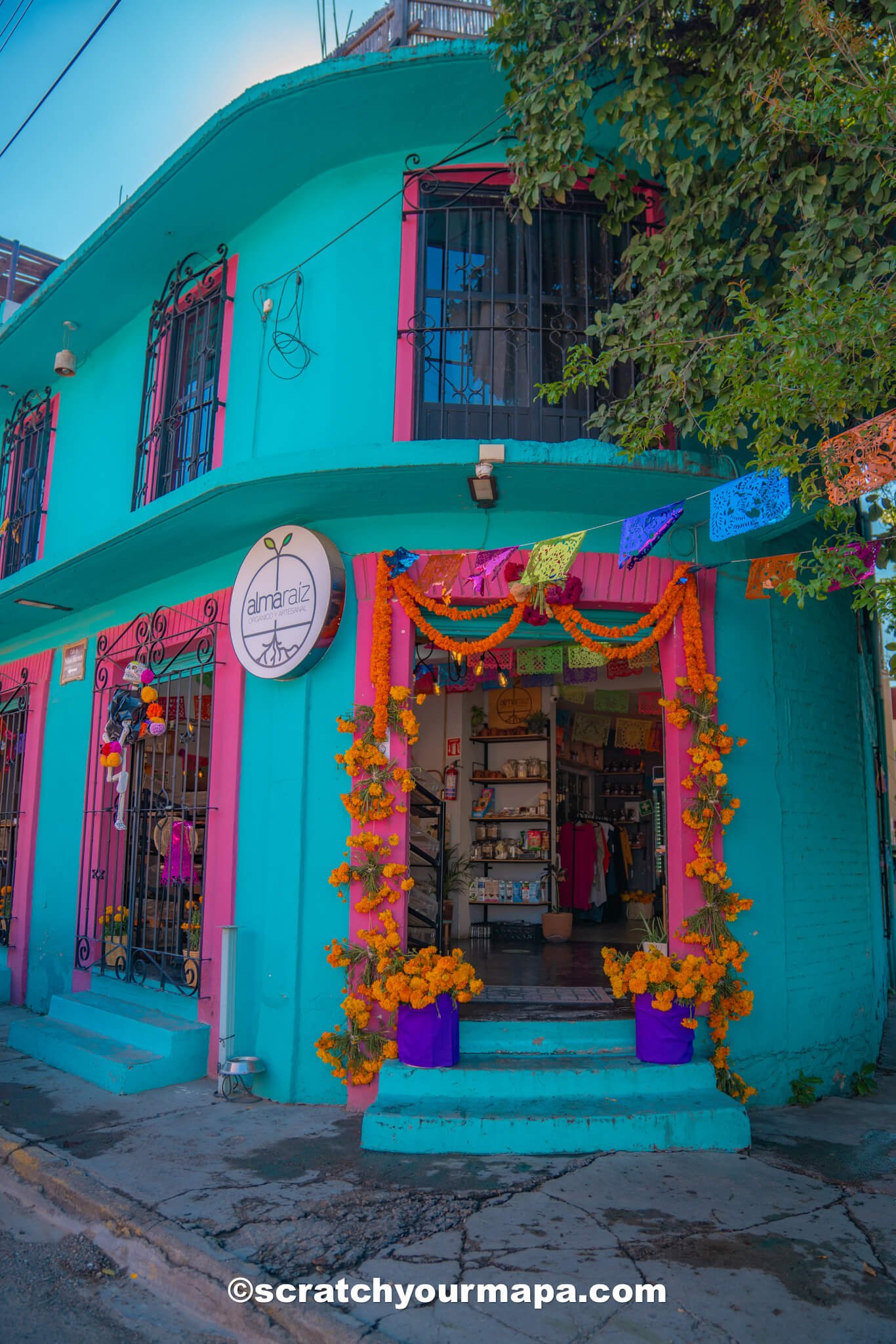 decorations during Dia de los Muertos in Oaxaca