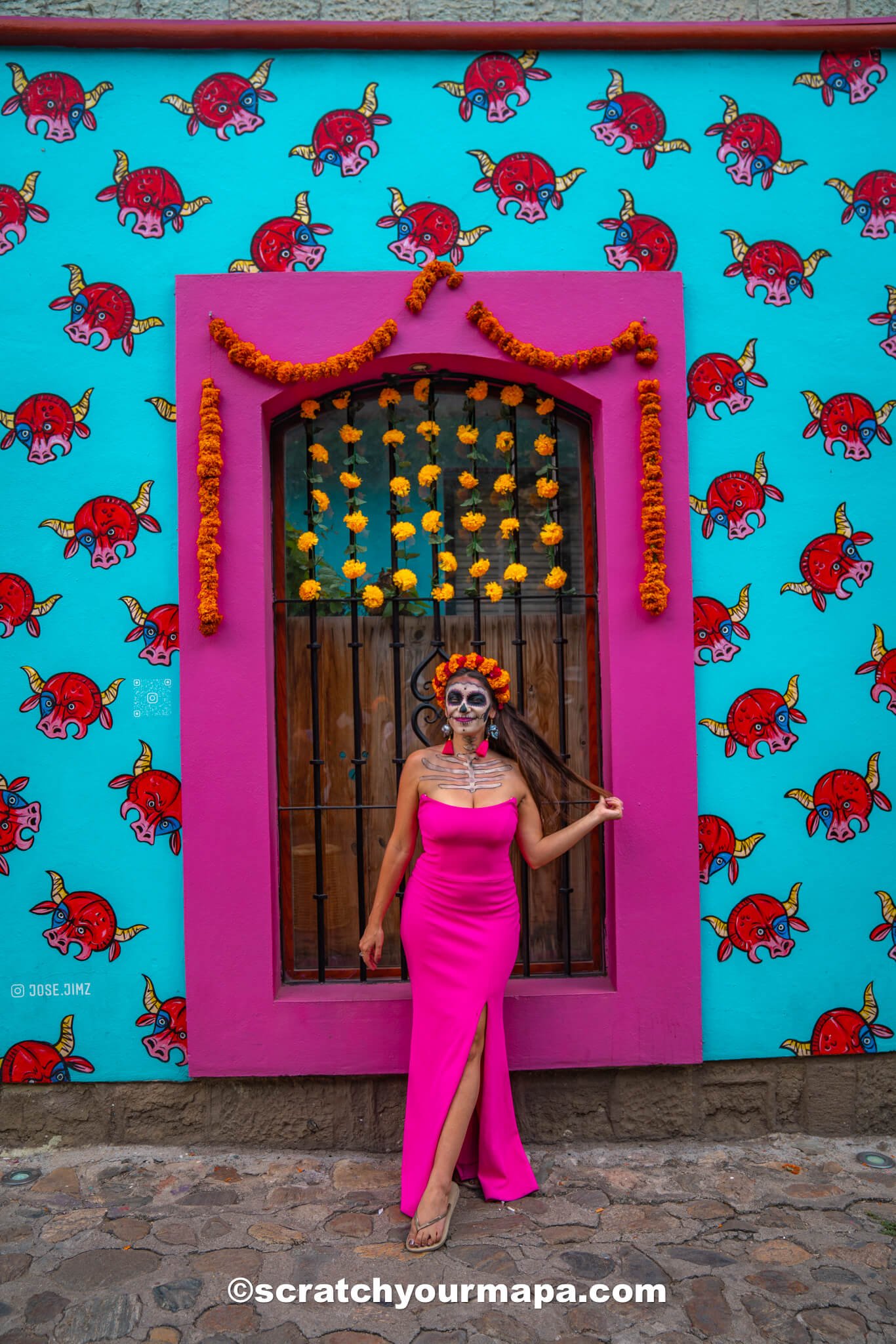 decorations during Dia de los Muertos in Oaxaca