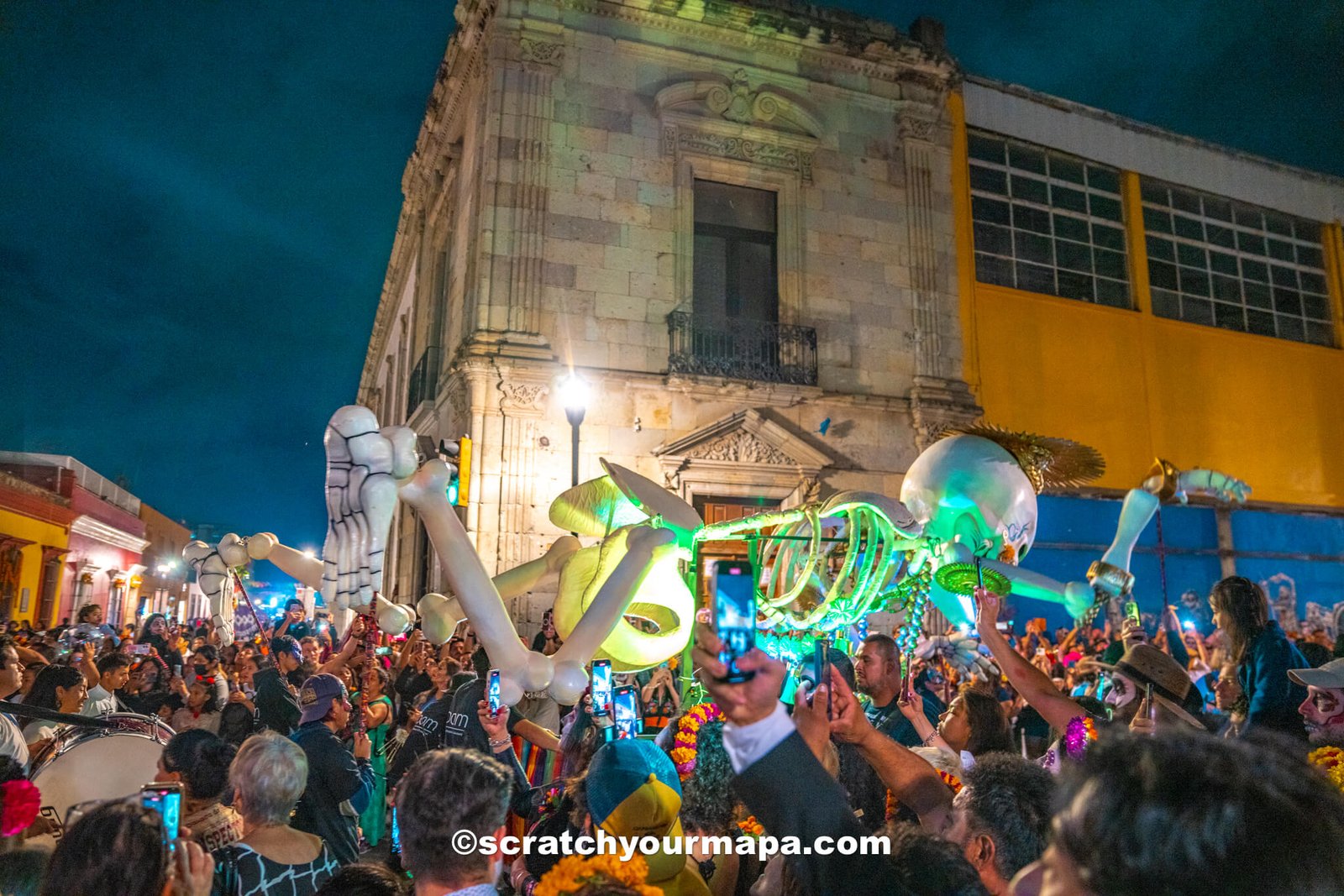 parades at Dia de los Muertos in Oaxaca, Mexico