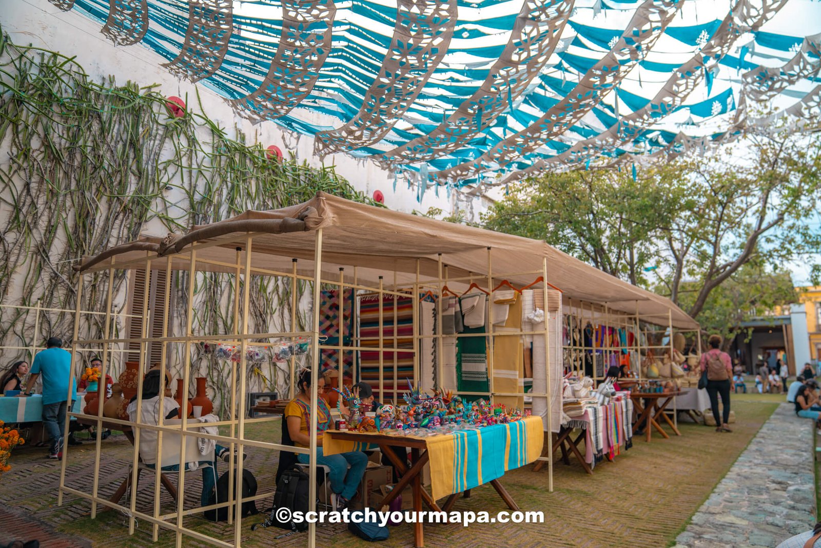 markets during DIa de Los Muertos in Oaxaca, Mexico