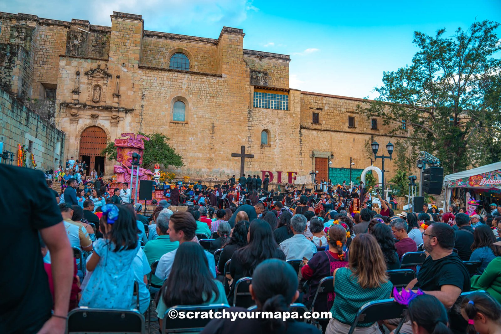 music during Dia de Los Muertos in Oaxaca, Mexico