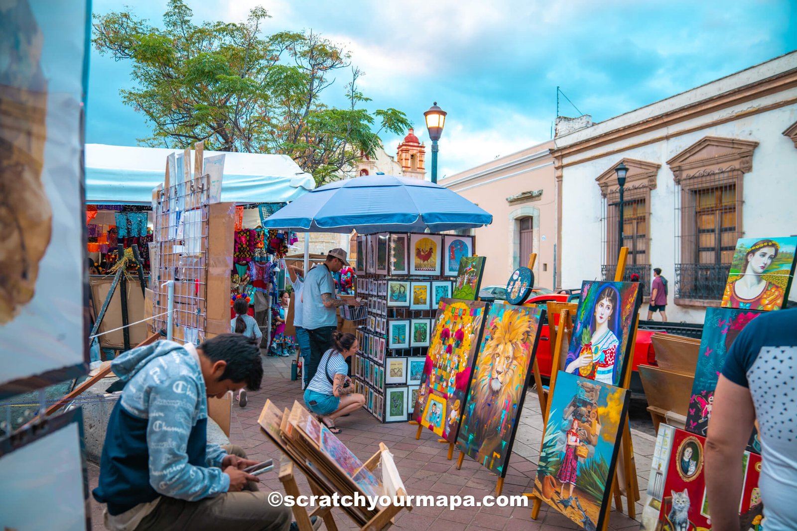 markets during DIa de Los Muertos in Oaxaca, Mexico