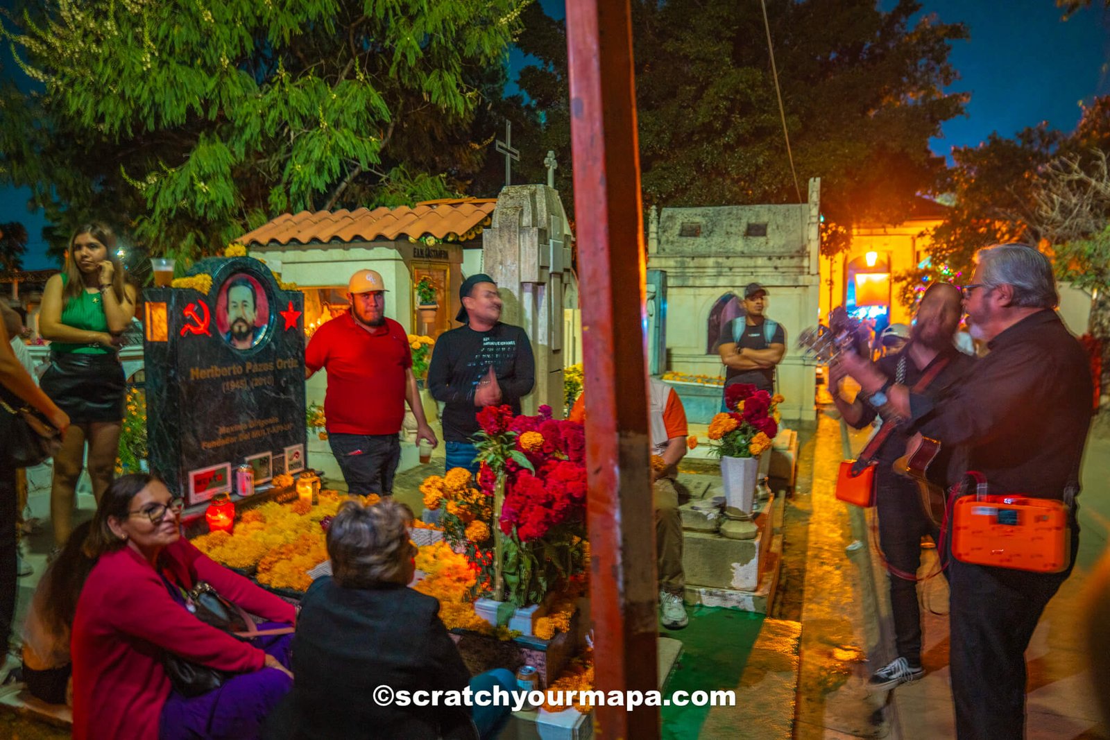 cemeteries during Dia de Los Muertos in Oaxaca, Mexico