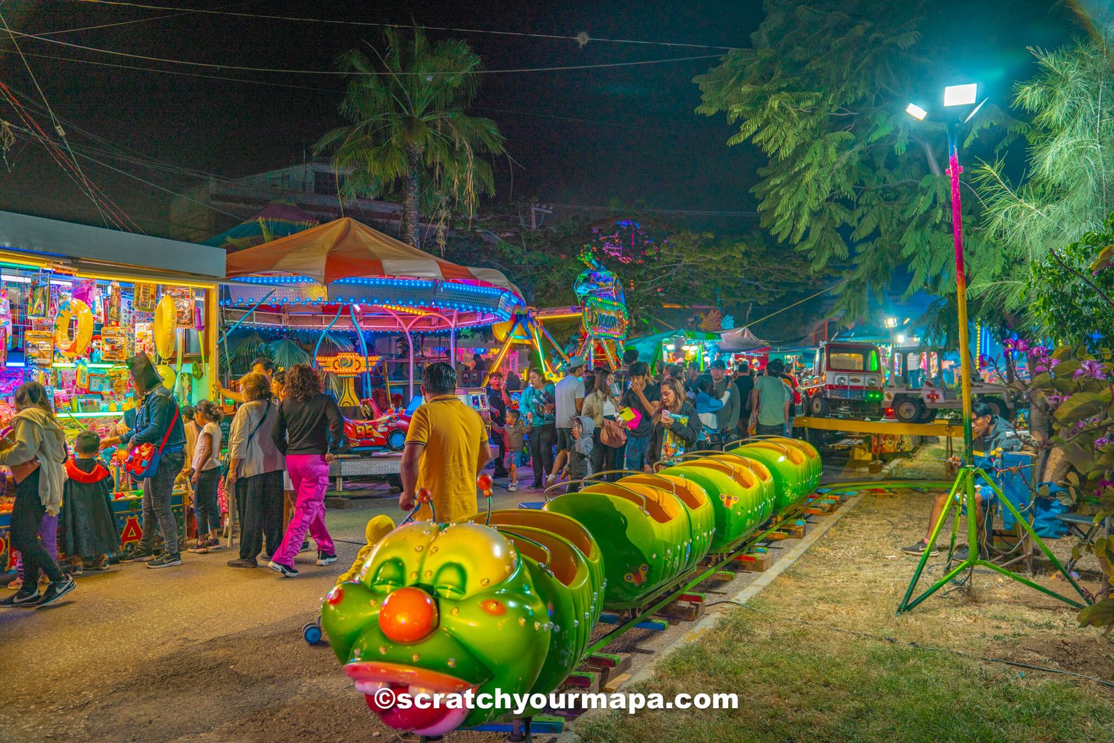carnival during Dia de Los Muertos in Oaxaca, Mexico
