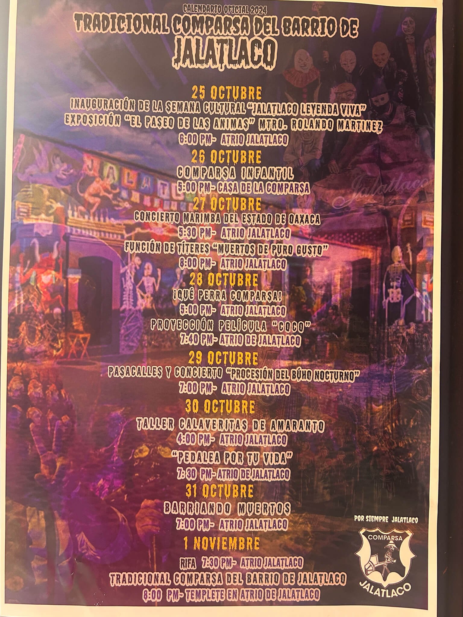 activities during Dia de los Muertos in Oaxaca, Mexico