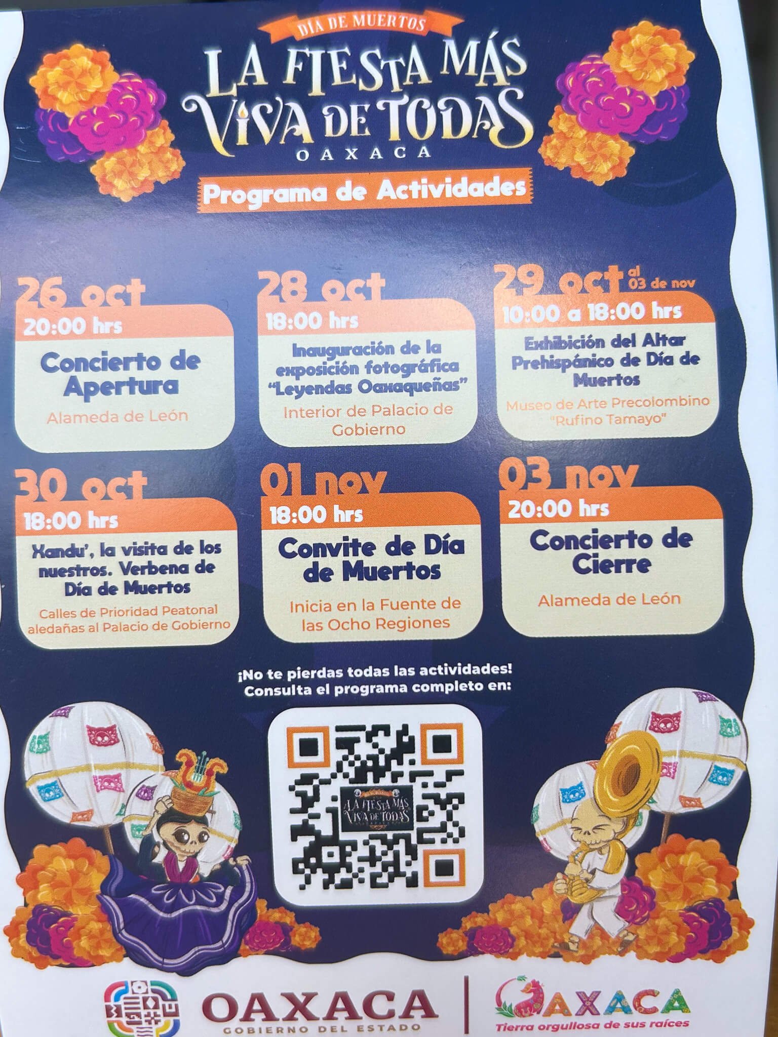 activities during Dia de los Muertos in Oaxaca, Mexico