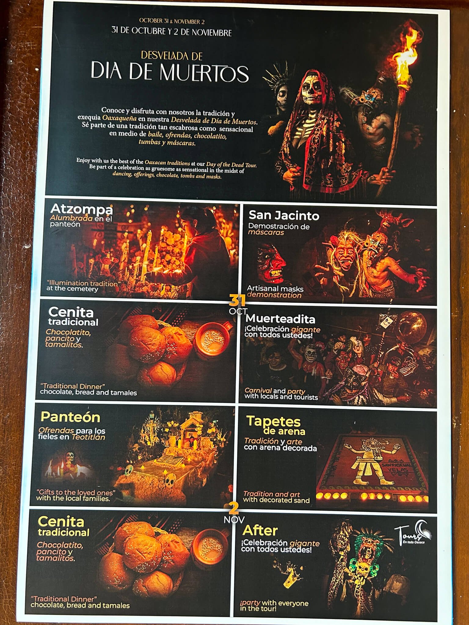 activities during Dia de los Muertos in Oaxaca, Mexico